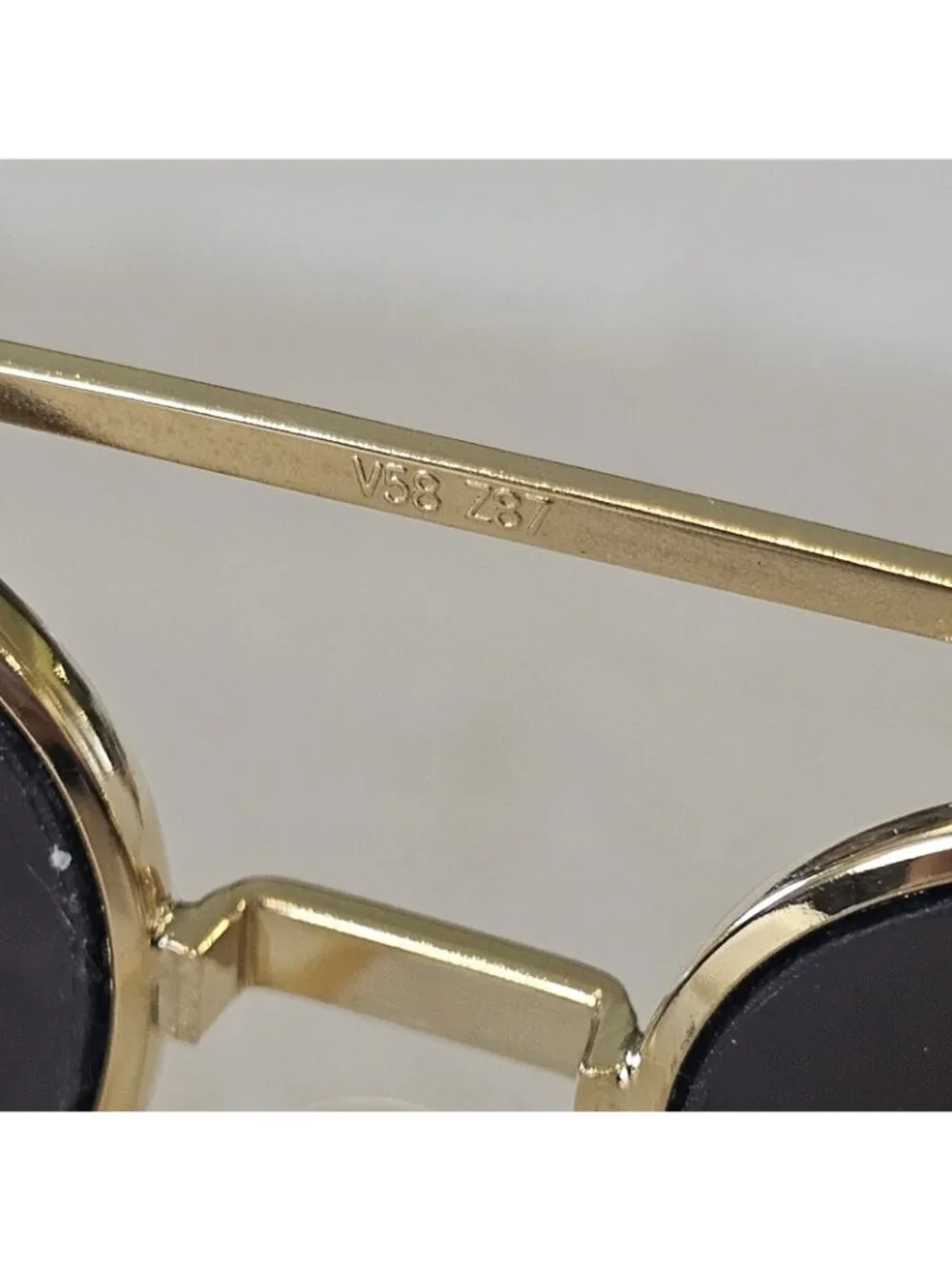 80s Pilot Aviators Sunglasses Side Shields Gold Tone Metal Rim 147 mm Motorcycle